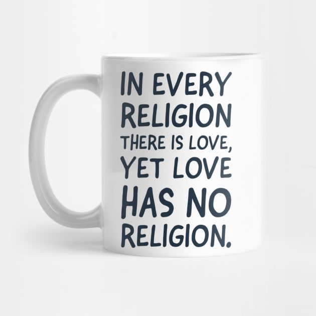 Love has no religion by Vinto fashion 